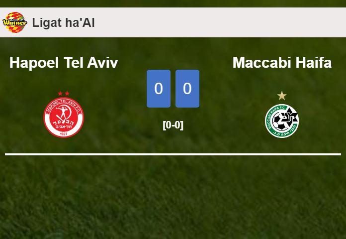 Hapoel Tel Aviv draws 0-0 with Maccabi Haifa on Sunday