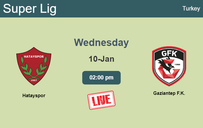 How to watch Hatayspor vs. Gaziantep F.K. on live stream and at what time