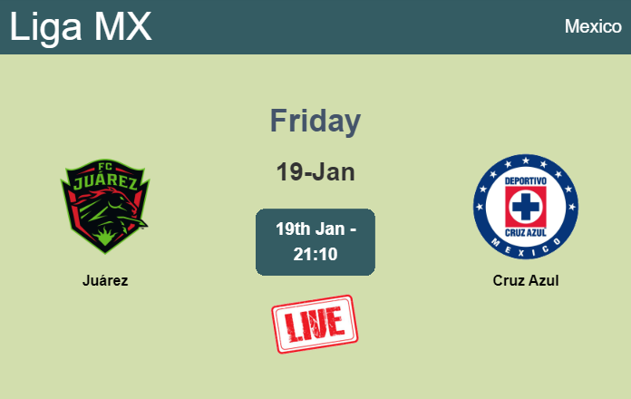How to watch Juárez vs. Cruz Azul on live stream and at what time