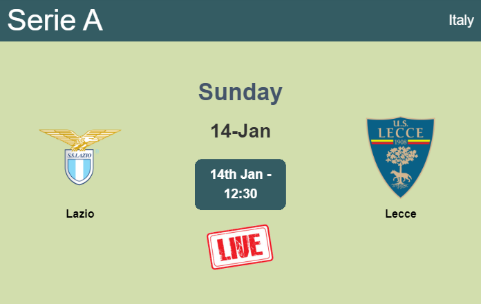 How to watch Lazio vs. Lecce on live stream and at what time