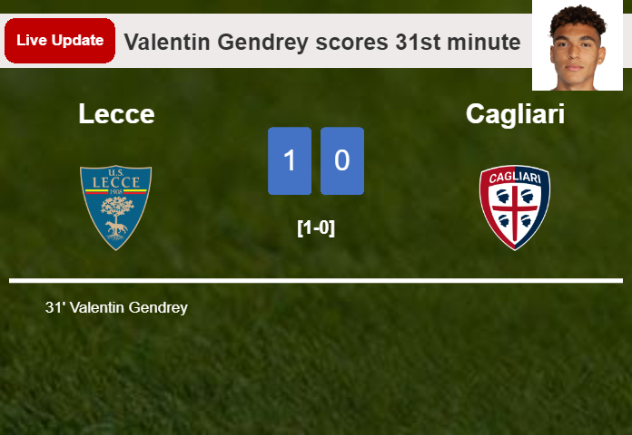Lecce vs Cagliari live updates: Valentin Gendrey scores opening goal in Serie A contest (1-0)