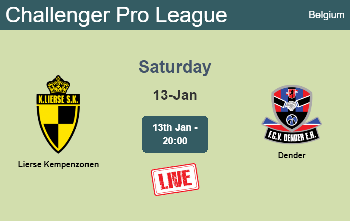 How to watch Lierse Kempenzonen vs. Dender on live stream and at what time