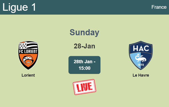 How to watch Lorient vs. Le Havre on live stream and at what time
