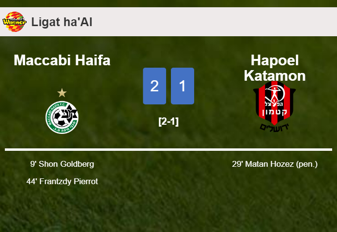 Maccabi Haifa tops Hapoel Katamon 2-1