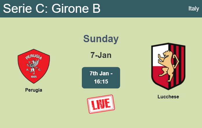 How to watch Perugia vs. Lucchese on live stream and at what time
