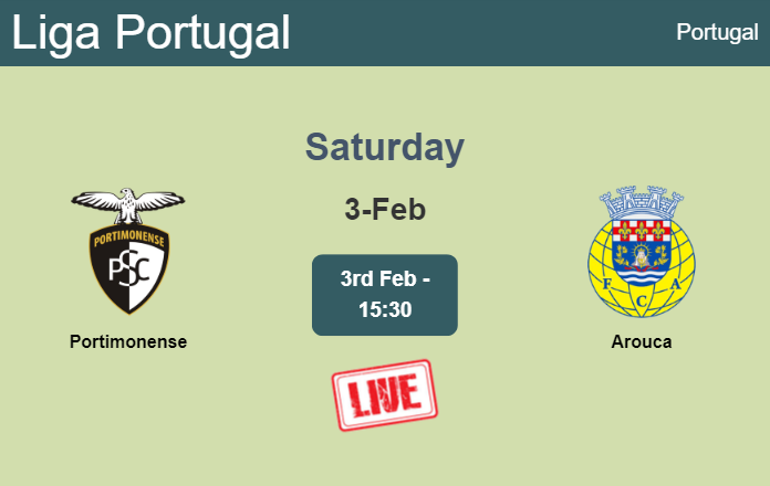 How to watch Portimonense vs. Arouca on live stream and at what time