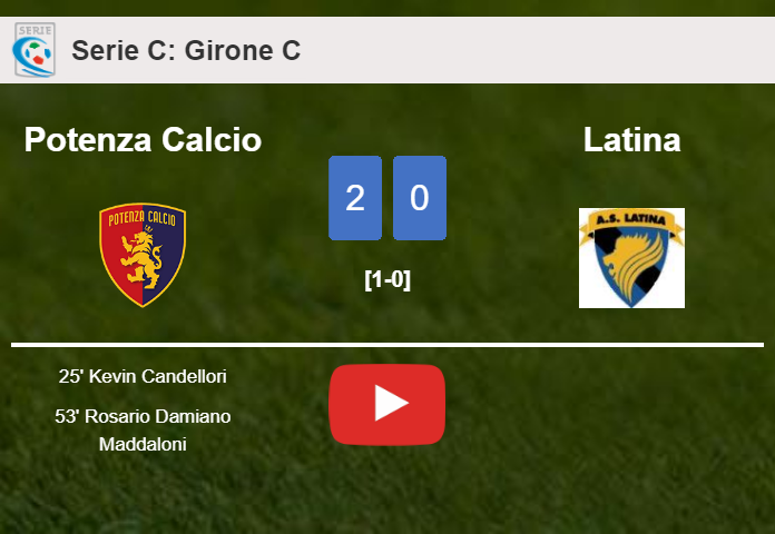 Potenza Calcio tops Latina 2-0 on Saturday. HIGHLIGHTS