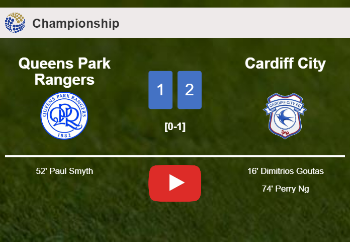 Cardiff City prevails over Queens Park Rangers 2-1. HIGHLIGHTS