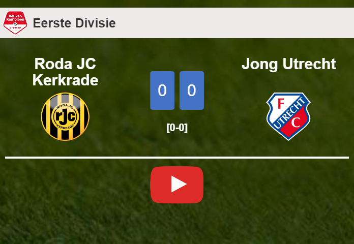 Roda JC Kerkrade draws 0-0 with Jong Utrecht with Enrique Peña Zauner missing a penalty. HIGHLIGHTS