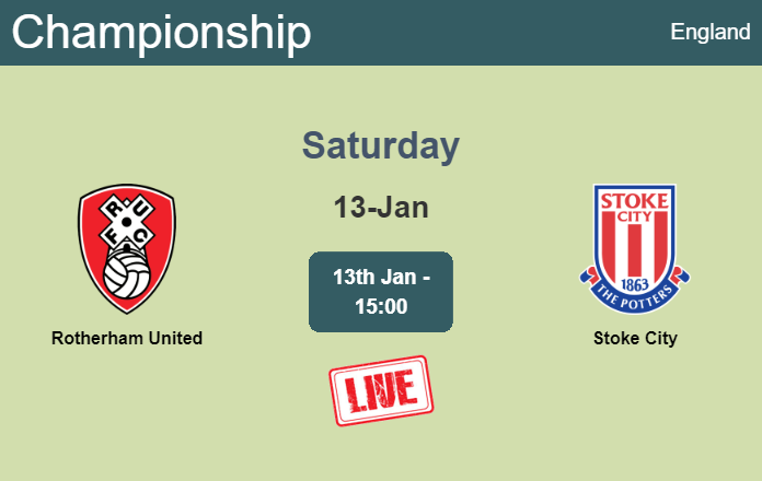 How to watch Rotherham United vs. Stoke City on live stream and at what time