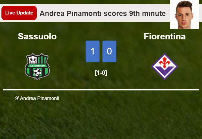 Sassuolo vs Fiorentina live updates: Andrea Pinamonti scores opening goal in Serie A match (1-0)
