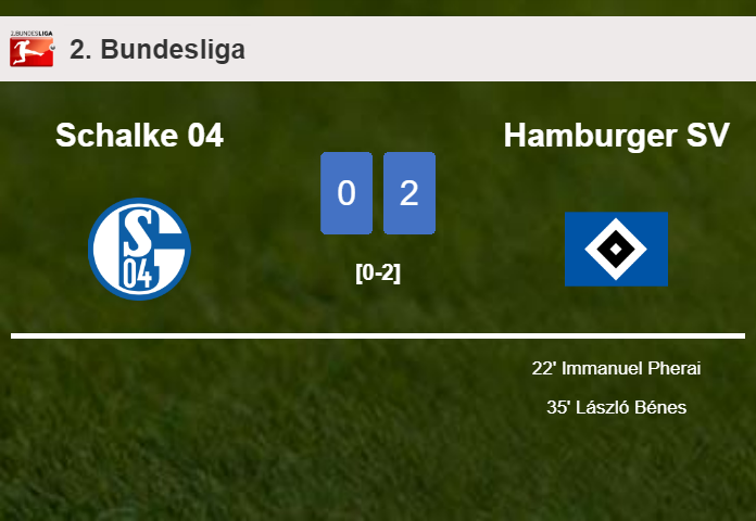Hamburger SV defeated Schalke 04 with a 2-0 win