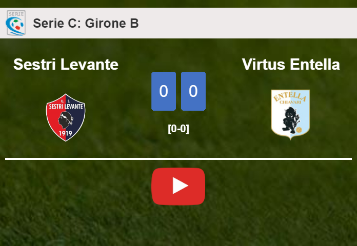 Sestri Levante draws 0-0 with Virtus Entella on Sunday. HIGHLIGHTS