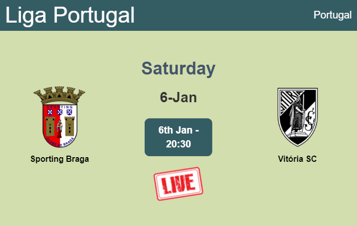 How to watch Sporting Braga vs. Vitória SC on live stream and at what time