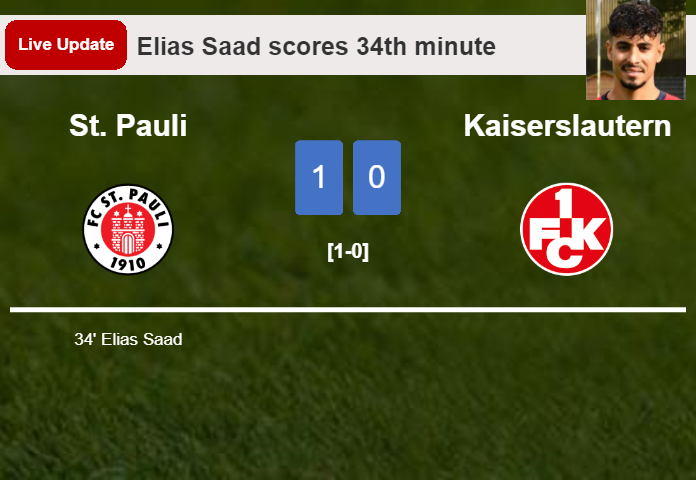 St. Pauli vs Kaiserslautern live updates: Elias Saad scores opening goal in 2. Bundesliga match (1-0)