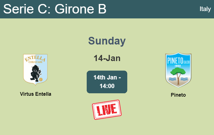 How to watch Virtus Entella vs. Pineto on live stream and at what time