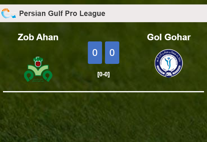 Zob Ahan draws 0-0 with Gol Gohar on Wednesday