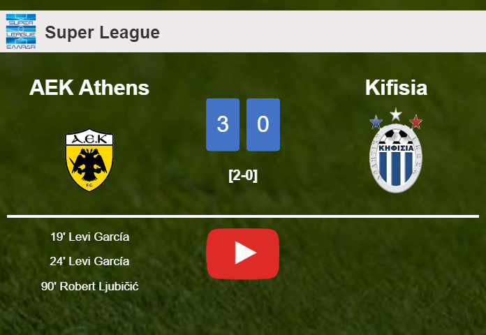 AEK Athens tops Kifisia 3-0. HIGHLIGHTS