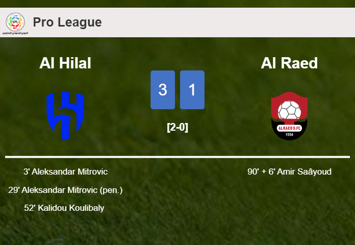 Al Hilal tops Al Raed 3-1