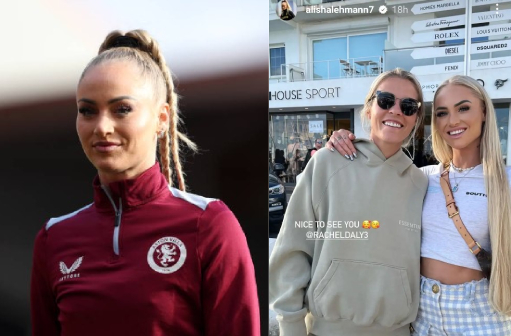 Alisha Lehmann Reunites With Her Aston Villa Teammate Rachel Daly