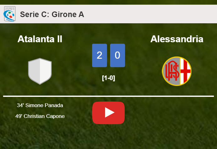 Atalanta II surprises Alessandria with a 2-0 win. HIGHLIGHTS