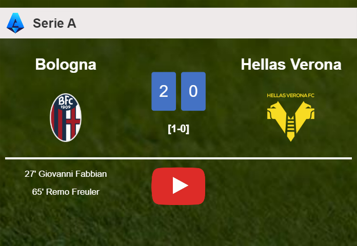 Bologna surprises Hellas Verona with a 2-0 win. HIGHLIGHTS
