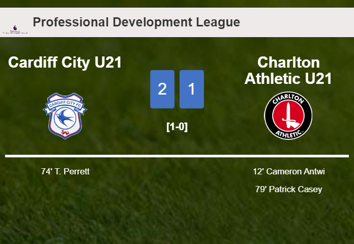 Cardiff City U21 defeats Charlton Athletic U21 2-1