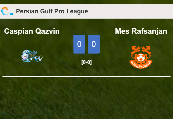 Caspian Qazvin draws 0-0 with Mes Rafsanjan on Wednesday