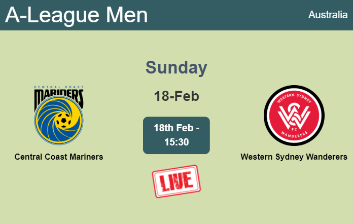 How to watch Central Coast Mariners vs. Western Sydney Wanderers on live stream and at what time
