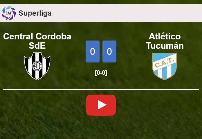 Central Cordoba SdE draws 0-0 with Atlético Tucumán on Monday. HIGHLIGHTS