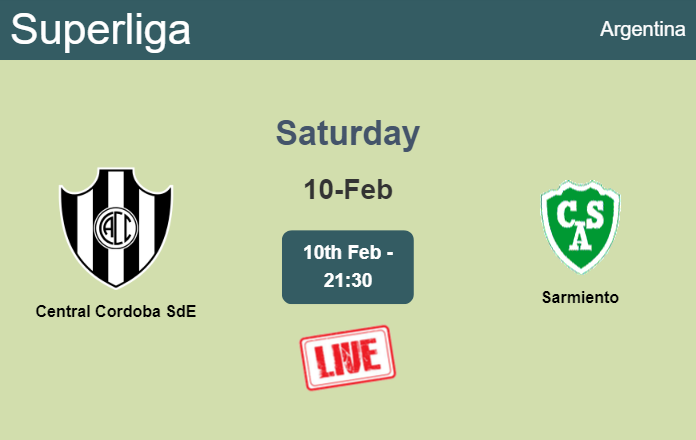 How to watch Central Cordoba SdE vs. Sarmiento on live stream and at what time