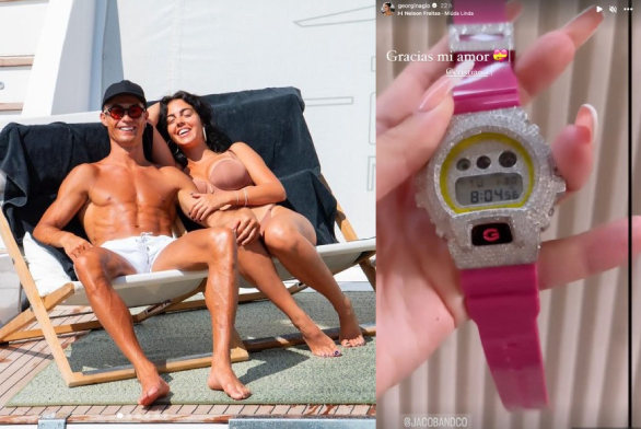 Cristiano Ronaldo Gifts Her Girlfriend Georgina A Diamond Watch