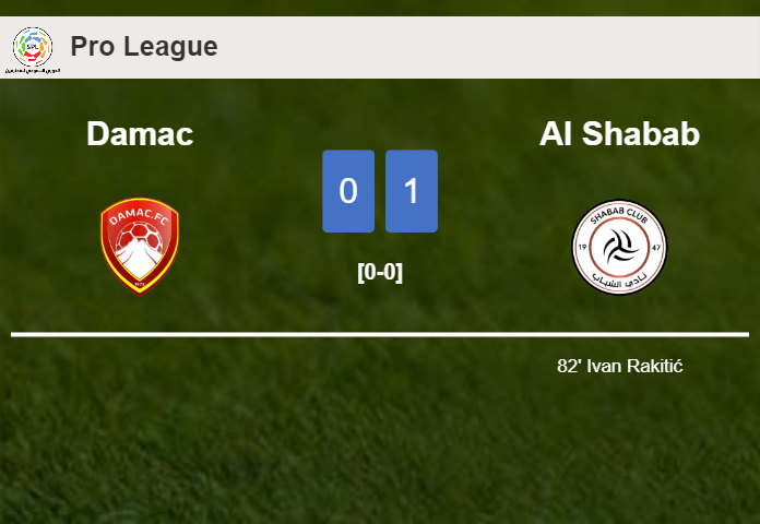 Al Shabab overcomes Damac 1-0 with a goal scored by I. Rakitić