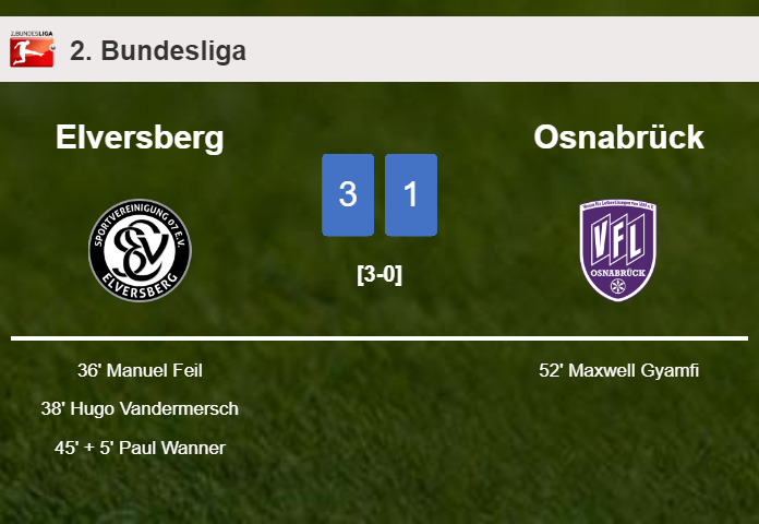 Elversberg defeats Osnabrück 3-1