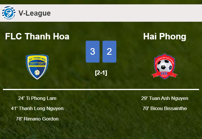 FLC Thanh Hoa defeats Hai Phong 3-2