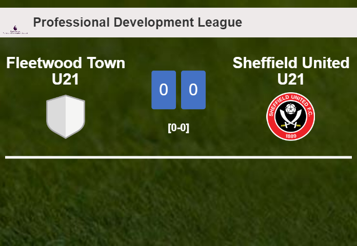 Fleetwood Town U21 draws 0-0 with Sheffield United U21 on Tuesday