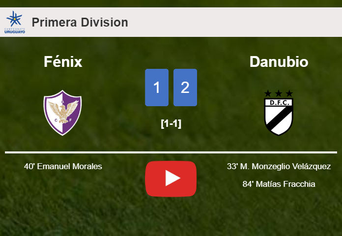 Danubio tops Fénix 2-1. HIGHLIGHTS