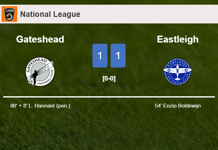 Gateshead seizes a draw against Eastleigh
