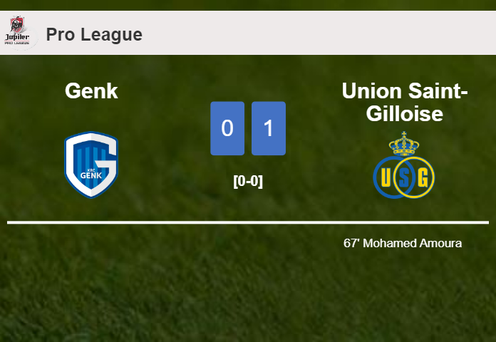 Union Saint-Gilloise beats Genk 1-0 with a goal scored by M. Amoura 