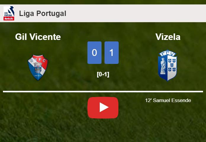 Vizela defeats Gil Vicente 1-0 with a goal scored by S. Essende. HIGHLIGHTS