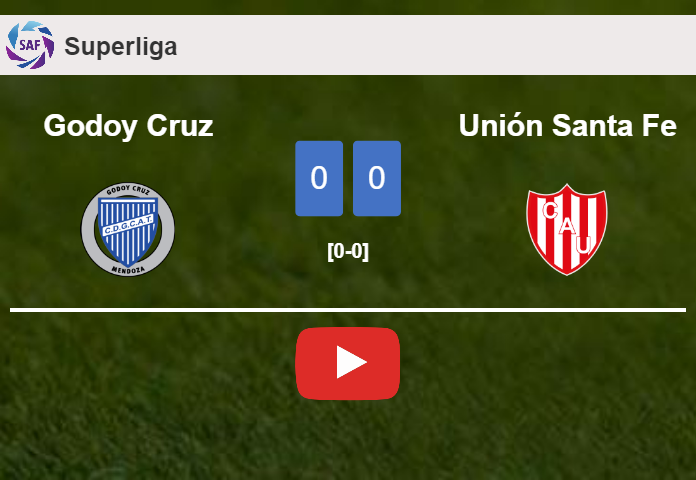 Godoy Cruz draws 0-0 with Unión Santa Fe on Tuesday. HIGHLIGHTS