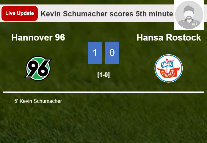 Hannover 96 vs Hansa Rostock live updates: Kevin Schumacher scores opening goal in 2. Bundesliga match (1-0)