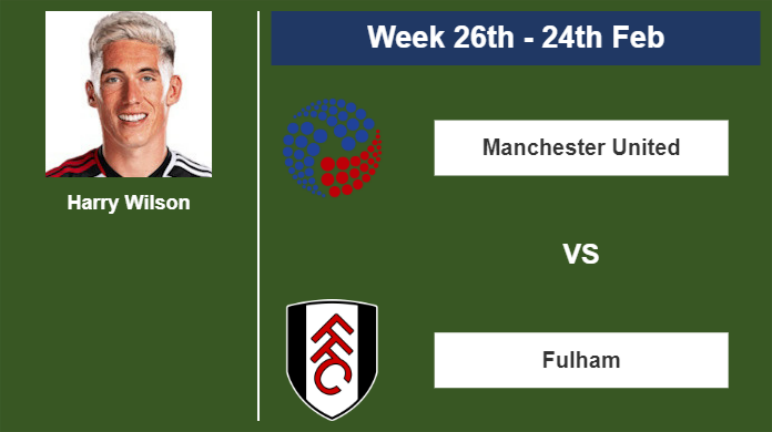 FANTASY PREMIER LEAGUE. Harry Wilson stats before playing vs Manchester United on Saturday 24th of February for the 26th week.