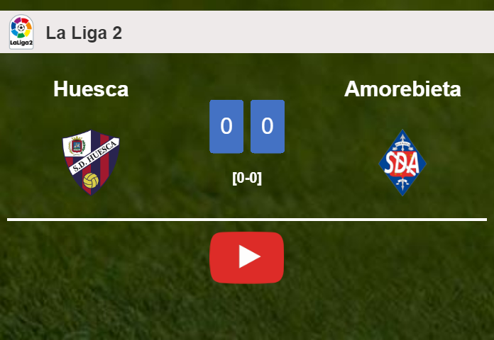 Huesca draws 0-0 with Amorebieta on Sunday. HIGHLIGHTS