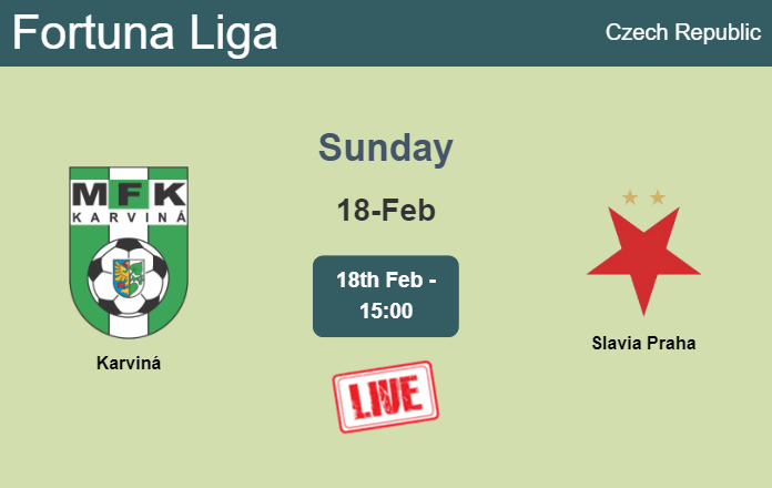 How to watch Karviná vs. Slavia Praha on live stream and at what time
