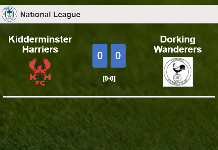 Kidderminster Harriers draws 0-0 with Dorking Wanderers on Saturday
