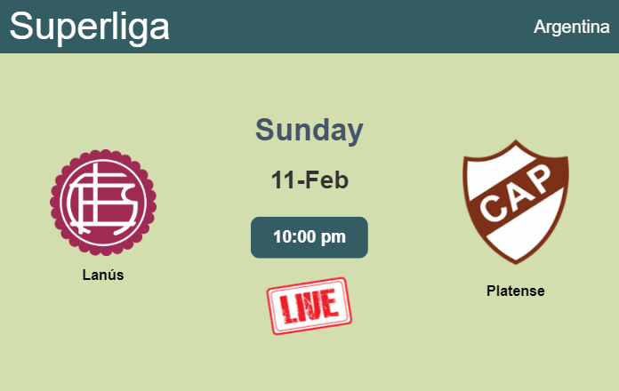 How to watch Lanús vs. Platense on live stream and at what time
