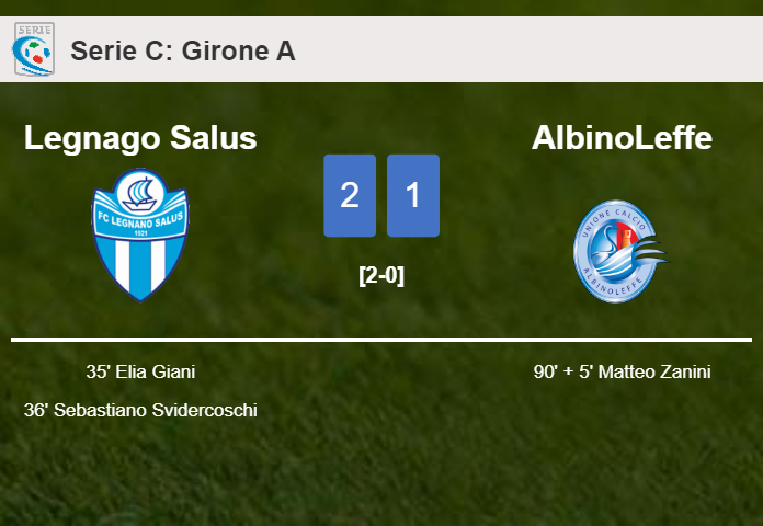 Legnago Salus clutches a 2-1 win against AlbinoLeffe