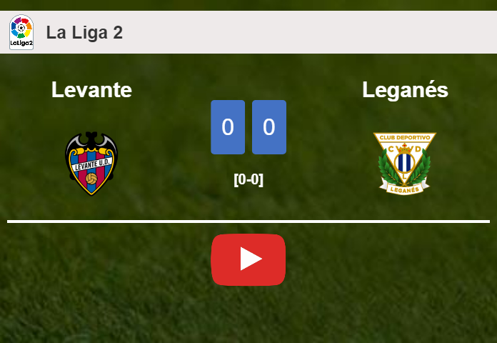 Levante draws 0-0 with Leganés on Friday. HIGHLIGHTS