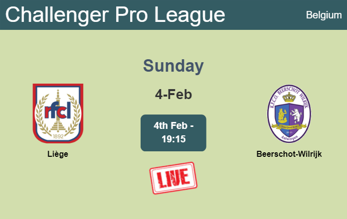 How to watch Liège vs. Beerschot-Wilrijk on live stream and at what time
